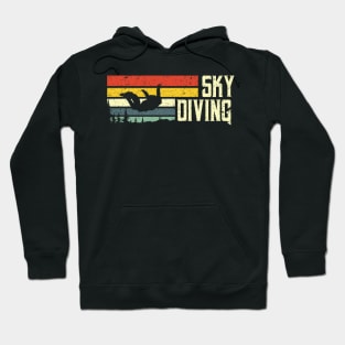 Skydiving vintage retro Parachutist Skydiver Hoodie